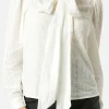 Little Mistress Tops<Aleeza Embroidered Pussybow Shirt