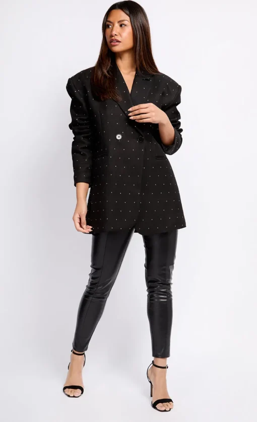 Little Mistress Blazers | Coats & Jackets<and Silver Diamanté Blazer