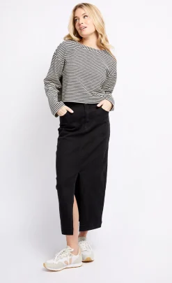 Little Mistress Skirts<Denim Midaxi Skirt