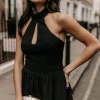 Little Mistress Dresses | Race Day Edit<Halter Neck Keyhole Midaxi Dress