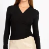 Little Mistress Tops<Mock Wrap Top
