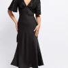 Little Mistress Dresses | Midi Dresses<Sequin and Satin Midaxi Dress