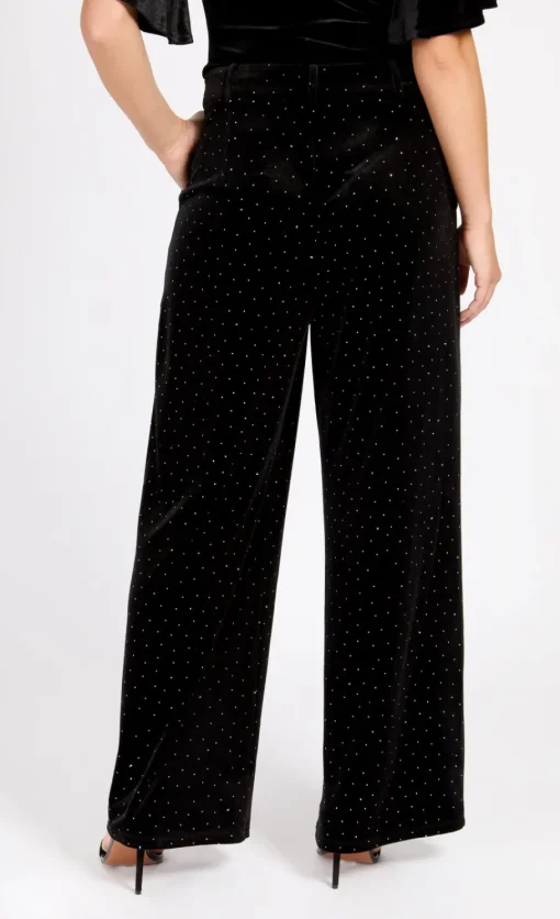 Little Mistress Trousers<Velvet and Silver Diamanté Trousers