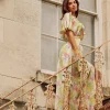 Little Mistress Office Fashion | Race Day Edit<Blossom Frill Mock Wrap Maxi Dress