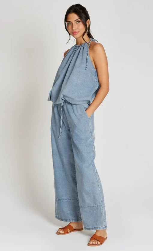 Little Mistress Co-Ords | Summer / Holiday<Denim Halter Neck Top