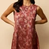 Little Mistress Dresses | Race Day Edit<Blur Print Satin Mini Dress
