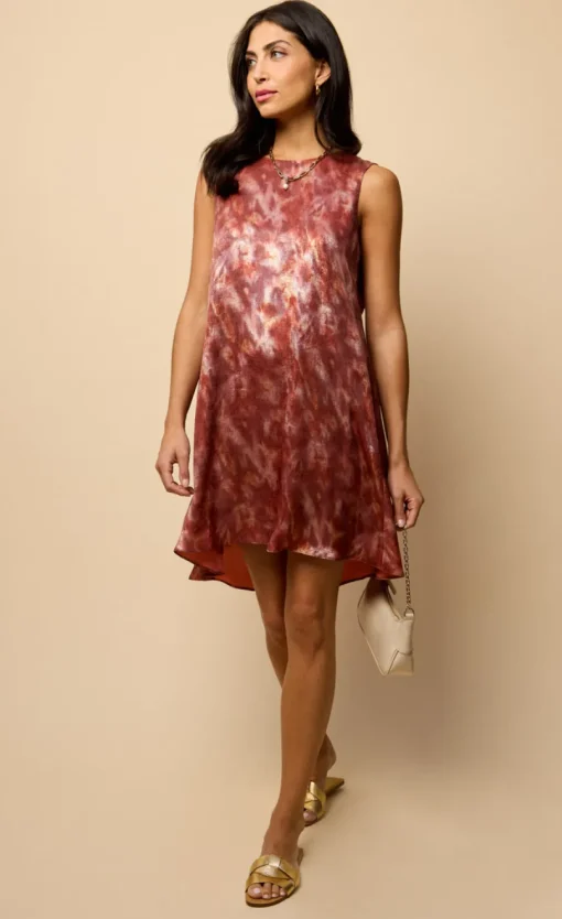 Little Mistress Dresses | Race Day Edit<Blur Print Satin Mini Dress
