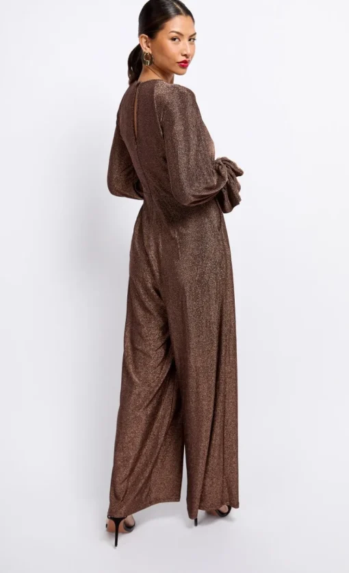 Little Mistress Jumpsuits & Playsuits | Race Day Edit<Metallic Cut Out Jumpsuit