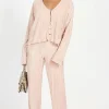 Little Mistress Co-Ords | Trousers<Champagne Plisse Trousers