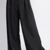 Little Mistress Office Fashion | Trousers<Charcoal Grey Pinstripe Trousers