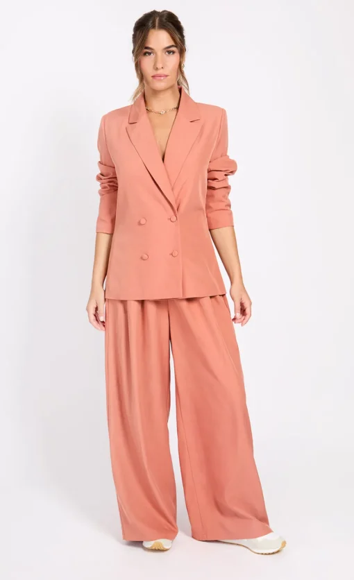 Little Mistress Co-Ords | Trousers<Clay Wide Leg Trousers