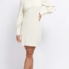 Little Mistress Dresses | Mini Dresses<Boucle Contrast Bow Mini Dress