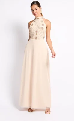 Little Mistress Dresses | Race Day Edit<Embellished High Neck Maxi Dress
