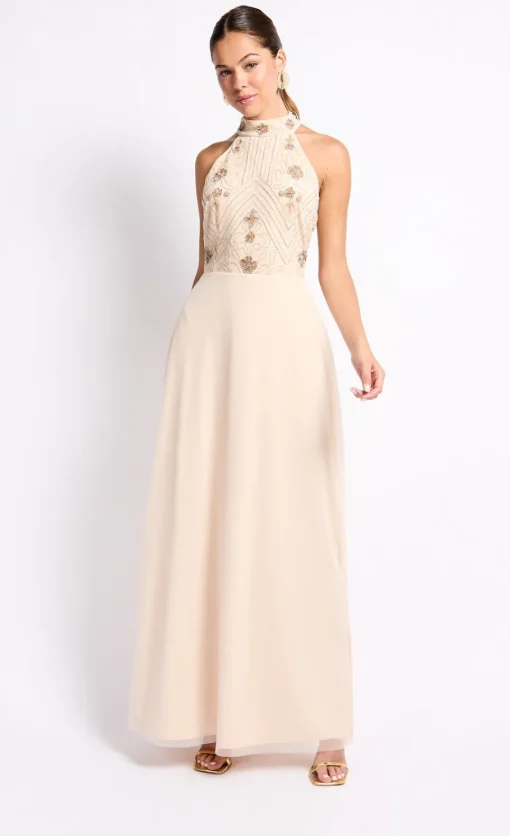 Little Mistress Dresses | Race Day Edit<Embellished High Neck Maxi Dress