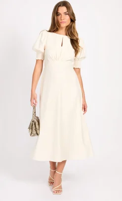 Little Mistress Dresses | Race Day Edit<Keyhole Midaxi Dress With Linen