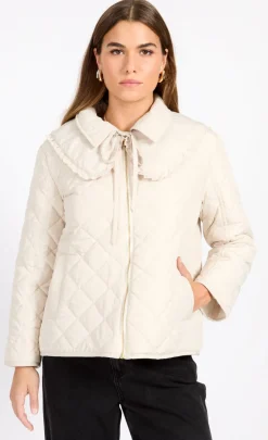 Little Mistress Coats & Jackets<Quilted Collar Detail Jacket