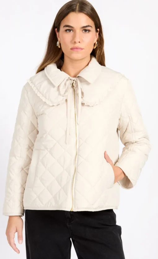Little Mistress Coats & Jackets<Quilted Collar Detail Jacket