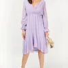 Little Mistress Dresses | Race Day Edit<Diaz Lilac And Gold Spot Midi Dress