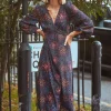 Little Mistress Dresses | Midi Dresses<Firework Print Midaxi Dress
