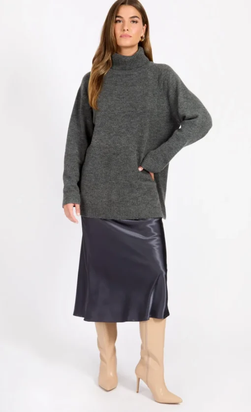 Little Mistress Skirts<Satin Midi Slip Skirt