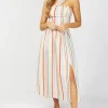 Little Mistress Co-Ords | Skirts<Kassia Stripe Button Detail Midi Skirt Co-ord