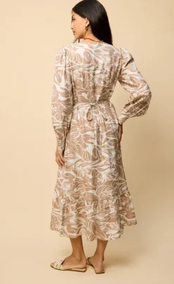 Little Mistress Dresses | Race Day Edit<Leaf Print Midaxi Dress