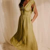 Little Mistress Dresses | Race Day Edit<Lime Rosette Midaxi Dress