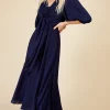 Little Mistress Dresses | Midi Dresses<Check Tie Detail Midaxi Dress