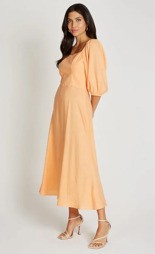 Little Mistress Dresses | Race Day Edit<Midaxi Dress With Linen