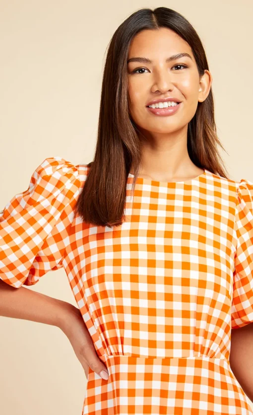 Little Mistress Dresses | Midi Dresses<Gingham Tiered Midaxi Dress
