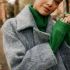 Little Mistress Coats & Jackets<Oversized Grey Wool Blend Coat