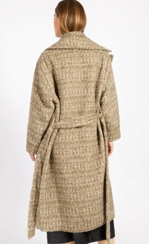 Little Mistress Coats & Jackets<Oversized Oatmeal Wool Blend Coat