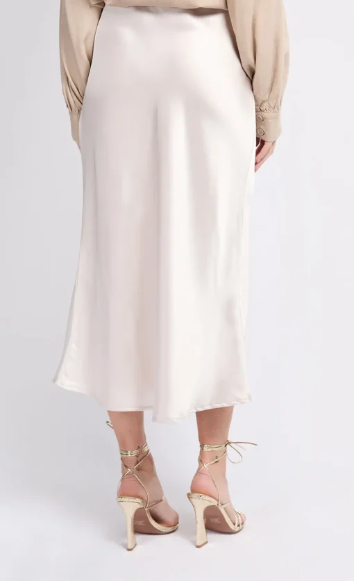 Little Mistress Skirts | Summer / Holiday<Oyster Satin Midi Skirt