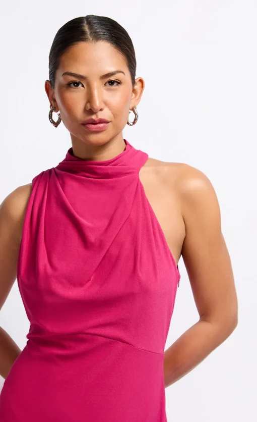 Little Mistress Summer / Holiday | Dresses<Draped Neck Detail Midaxi Dress