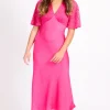 Little Mistress Race Day Edit | Dresses<Lace Satin Midi Dress