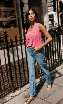 Little Mistress Race Day Edit | Summer / Holiday<Satin Lace Trim Top