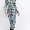 Little Mistress Dresses | Midi Dresses<Printed Mesh Midaxi Shirt Dress