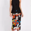 Little Mistress Skirts | Summer / Holiday<Printed Mesh Midi Skirt