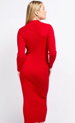 Little Mistress Dresses | Knitwear<Rib Knit Midaxi Bodycon Dress