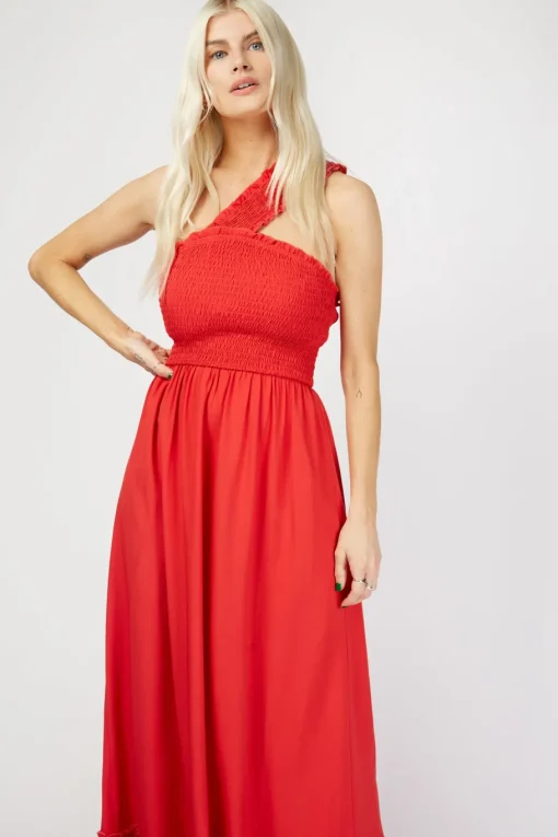Little Mistress Race Day Edit<Shir One-Shoulder Maxi Dress