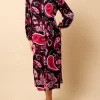 Little Mistress Dresses | Race Day Edit<Saffron and Amber Red Paisley Print Midi Dress
