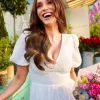 Little Mistress Dresses | Race Day Edit<Broderie Midi Dress by Vicky Pattison