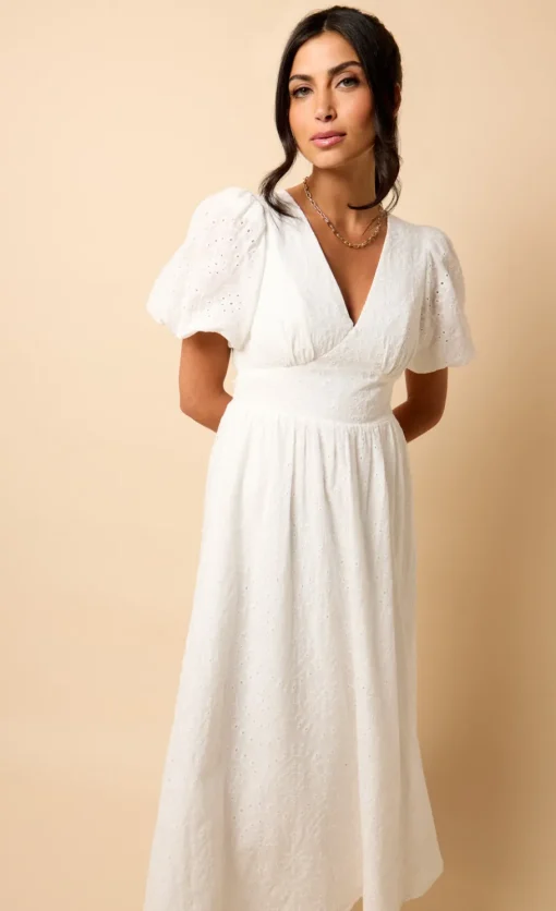 Little Mistress Dresses | Race Day Edit<Broderie Midi Dress by Vicky Pattison